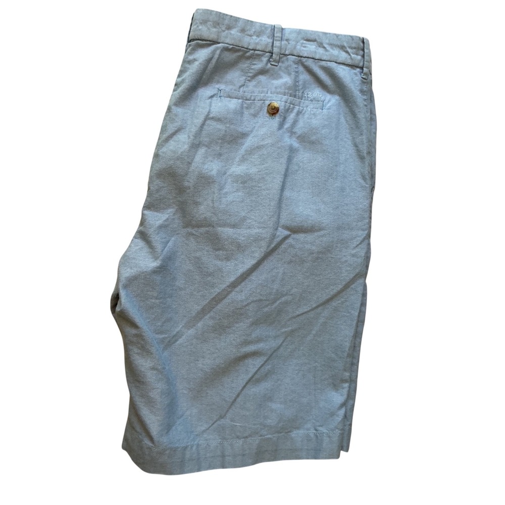 Izod Mens Light Blue Flat Front Cotton Shorts Size 40 Summer Casual Classic - Picture 6 of 8